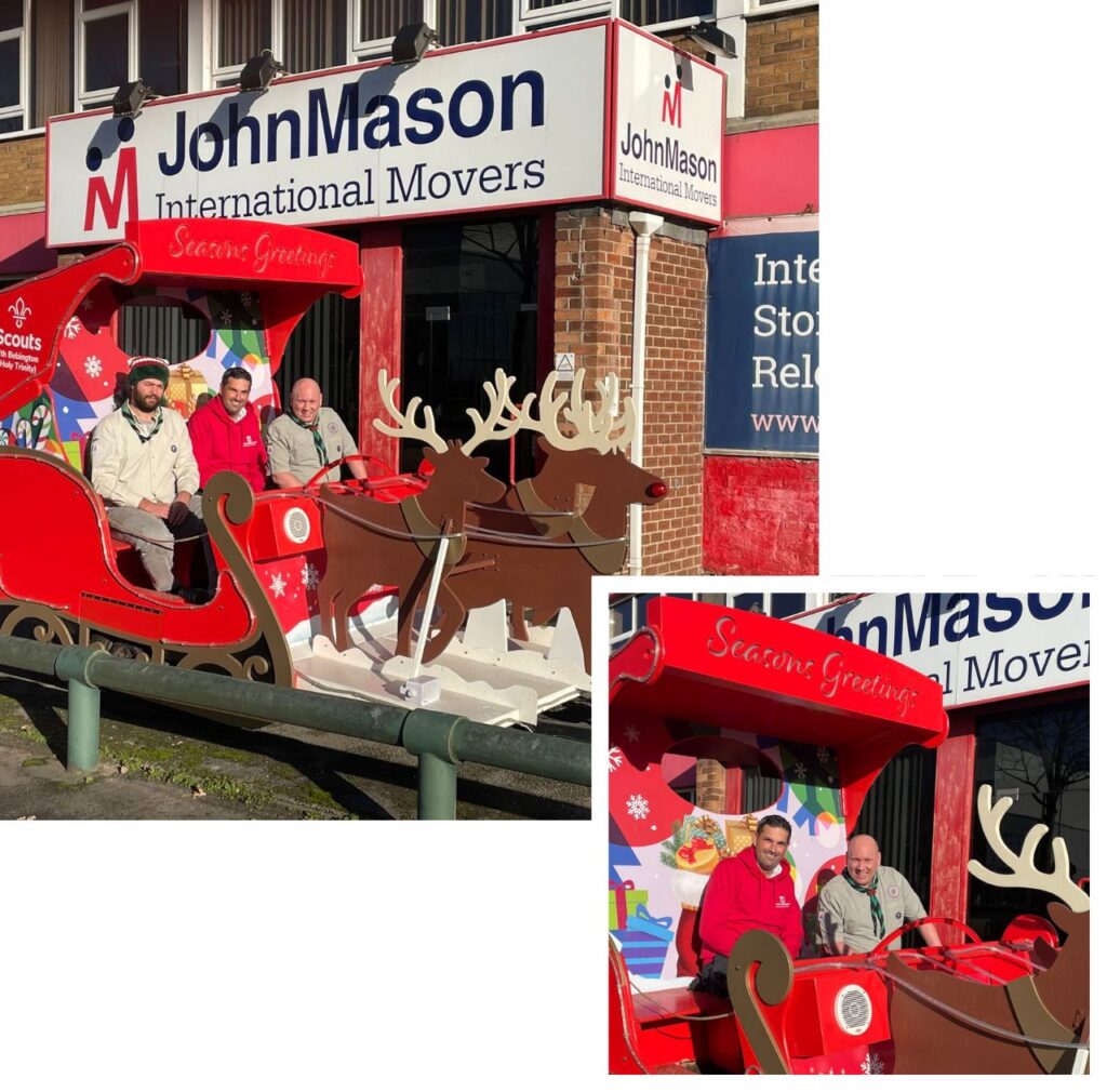 bebbington scouts santa sleigh