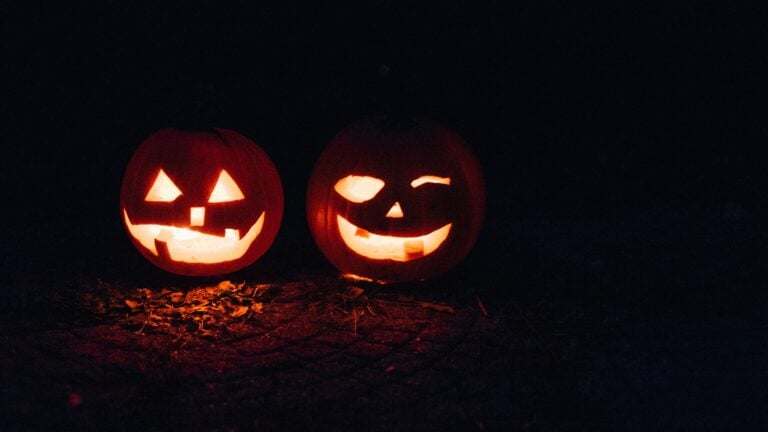 Halloween carved pumpkins