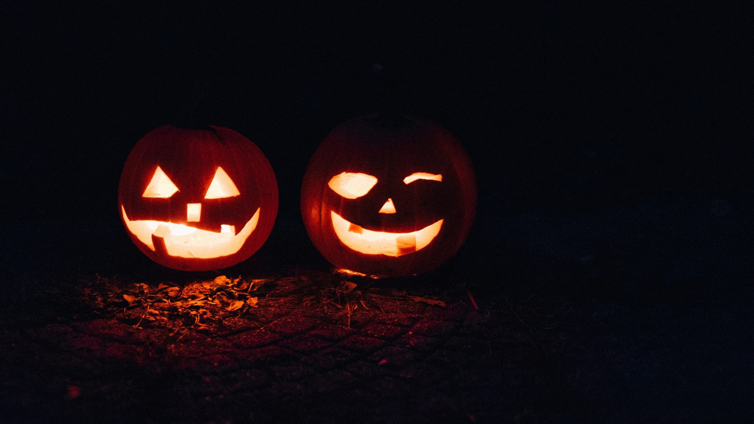 Halloween carved pumpkins